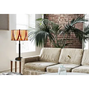 60w X 2 Tiffany Table Lamp