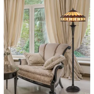 60w X 2 Tiffany Floor Lamp