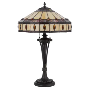 60w X 2 Tiffany Table Lamp