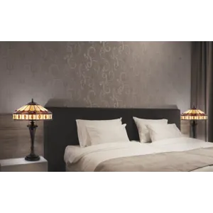 60w X 2 Tiffany Table Lamp