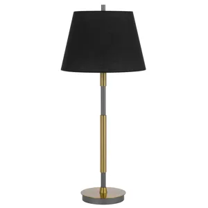 150w 3 Way Ciudad Metal Two Tone Table Lamp