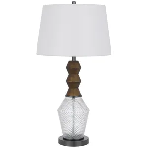 100w led Harlan Metal/Glass Table Lamp