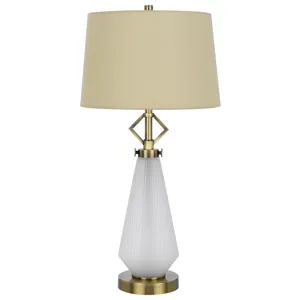 100w led Carrizo Metal/Glass Table Lamp With 2w led Night Light