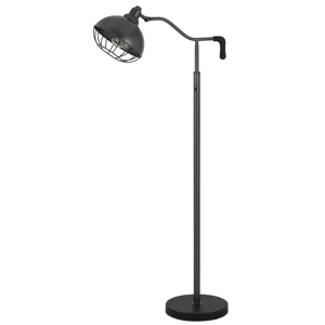 60w Taloga Metal Floor Lamp With Adjustable Caged Shade.(Bulb Not Included)