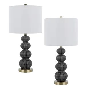 100w Carlisle Ceramic Table Lamp. Sold In Pairs
