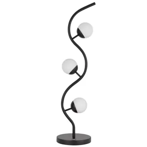 Evanston 12w Integrated LED 3 Light Table Lamp With Touch Sensor Dimmer Control