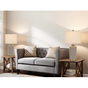 150w 3 Way Modica Ceramic Table Lamp With Hardback Fabric Shade