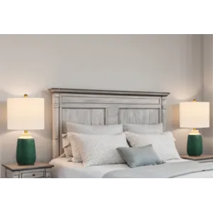 Crotona 100w Crotone Ceramic Table Lamp With Hardback Fabric Shade
