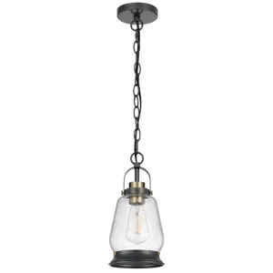 60w Kavala Metal Pendant Light With Glass Shade
