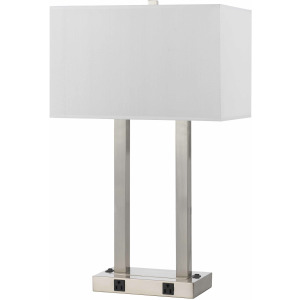 60w X 2 Metal Desk Lamp W/Two Outle