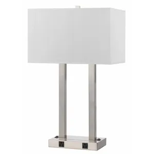 60w X 2 Metal Desk Lamp W/Two Outle