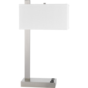 Drancy Metal Desk Lamp With One Power Outlet And One USB Charging Port