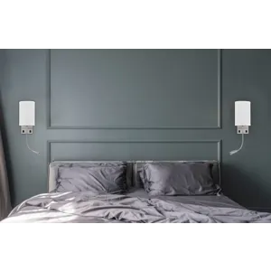 60w Lakewood Wall Lamp With 1w Intergrated LED Reading Lamp