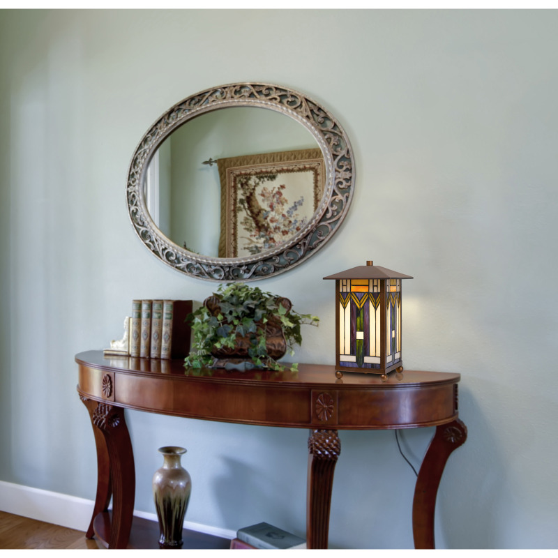 Cal Lighting BO-2378AC Tiffany Accent Table Lamp - Thumbnail 4