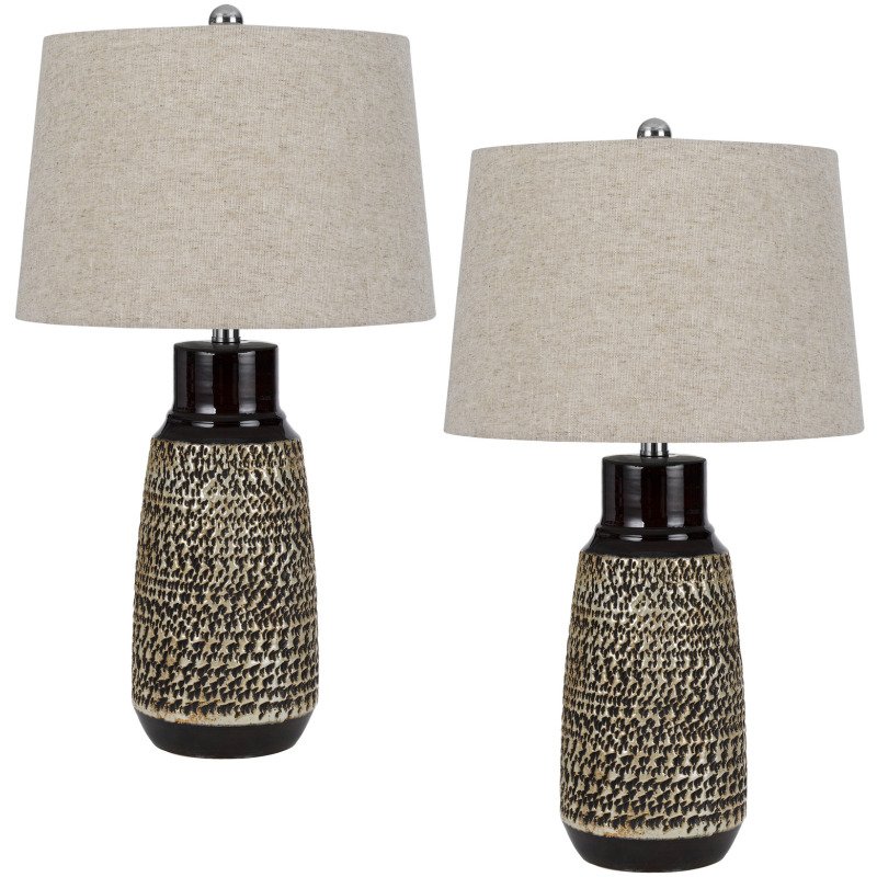 3 Way Scottsboro Ceramic Table Lamp - Set of 2