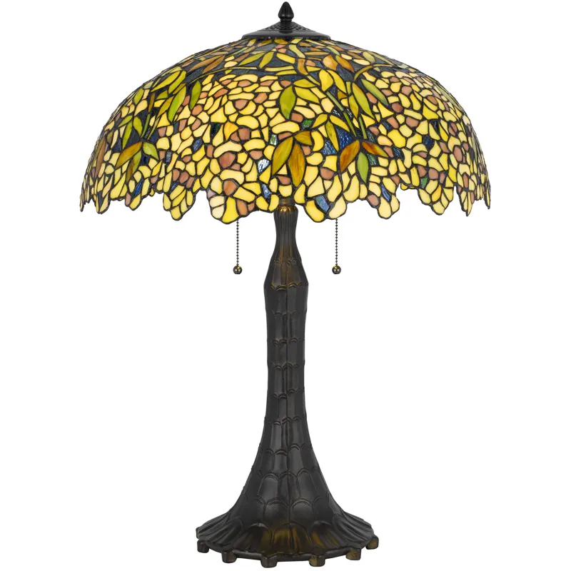 Sunburst Mosaic Tiffany Style Table Lamp