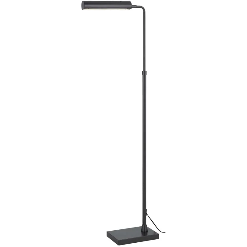 Delray 17w, 3000k Non Dimmable Integrated LED Metal Floor Lamp With Adjustable Height