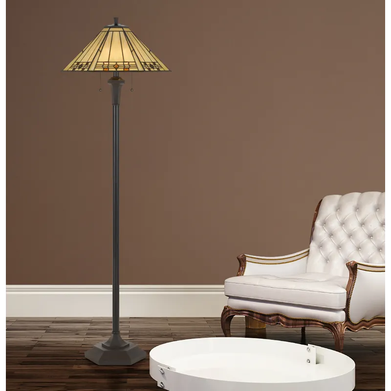 100w X 2 Tiffany Floor Lamp