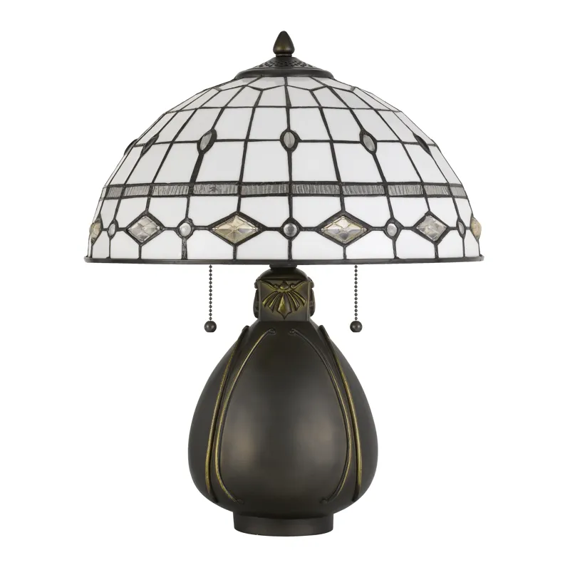 60w X 2 Tiffany Table Lamp