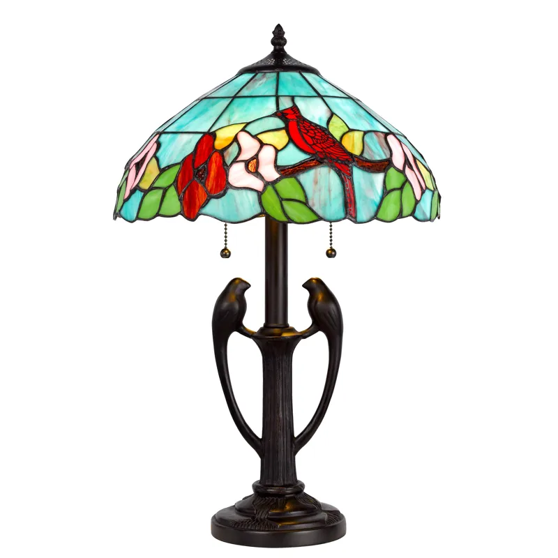 60w X 2 Tiffany Table Lamp