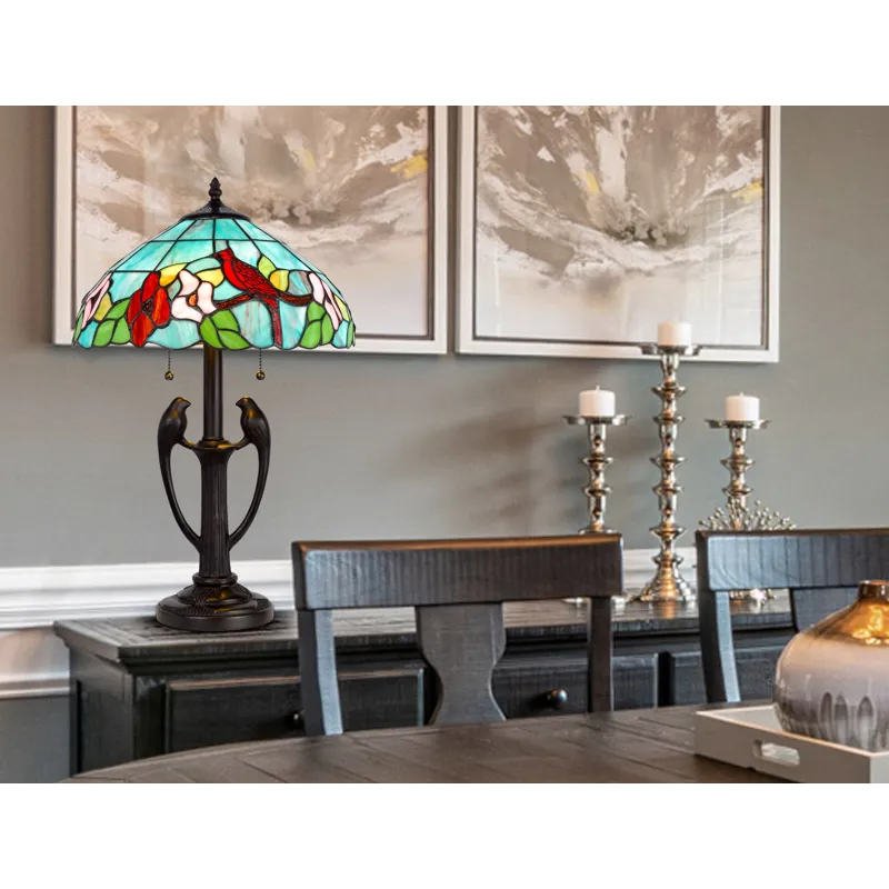 60w X 2 Tiffany Table Lamp