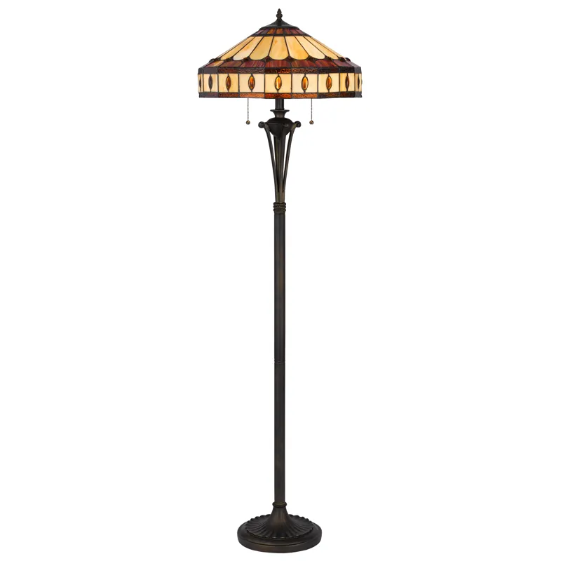 60w X 2 Tiffany Floor Lamp