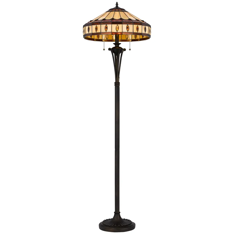 60w X 2 Tiffany Floor Lamp