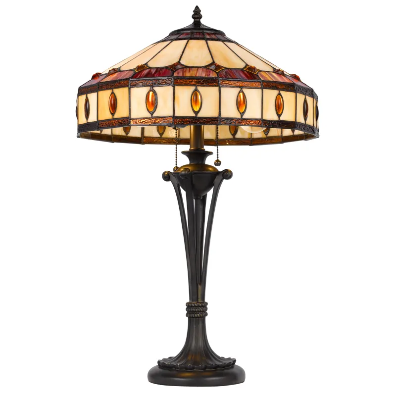 60w X 2 Tiffany Table Lamp