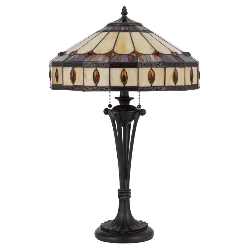60w X 2 Tiffany Table Lamp
