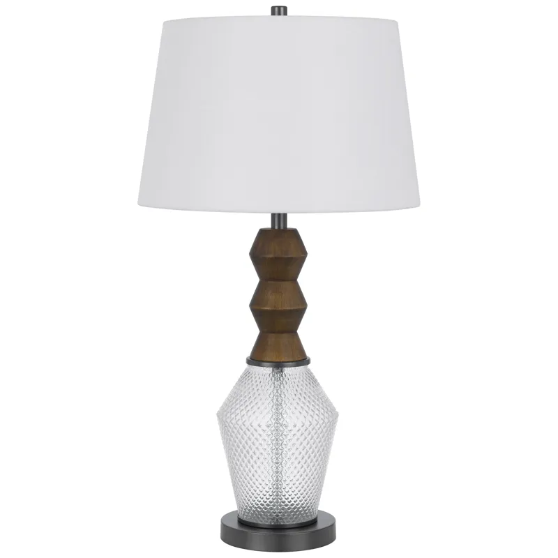 100w led Harlan Metal/Glass Table Lamp