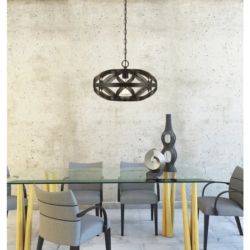 60w Alma Metal Mesh Pendant Fixture(Edison Bulb Not Included)