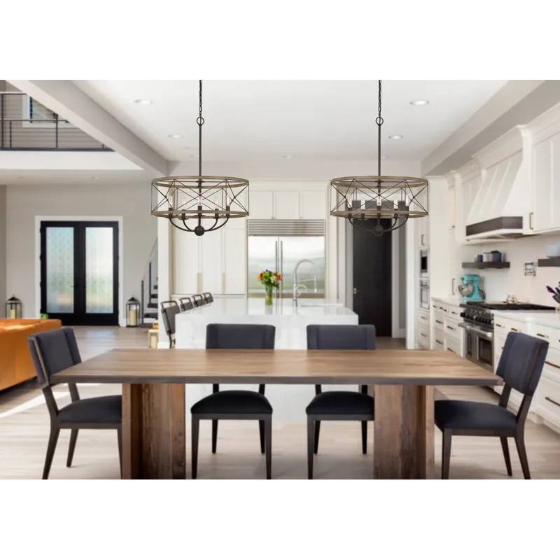 40w X 5 Modica Metal Pendant Fixture(Edison Bulbs Not Included)