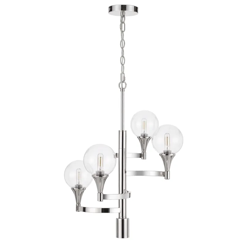 15w X 4 Milbank Metal Chandelier With A 3k Gu10 LED 6w Downlight(Only Down Light Gu10 Bulb Included 