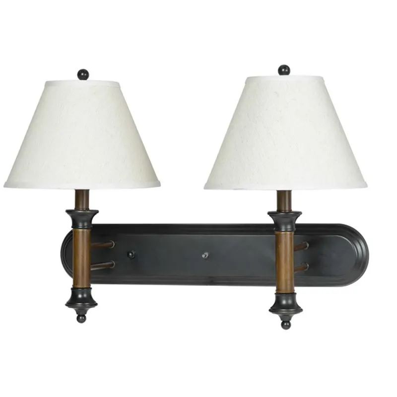 Hotel 60w X 2 Metal Wall Lamp