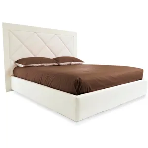 Diamond Fully upholstered bed: queen size