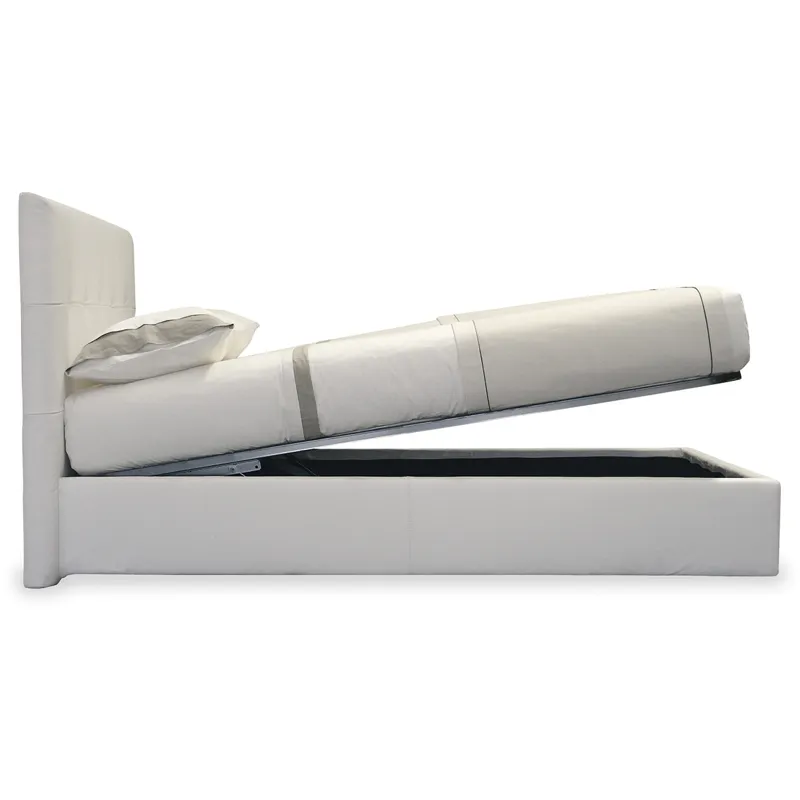 Swami Upholstered bed with storage unit