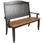Wooden seat bench