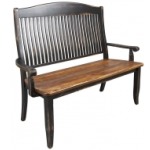 Wooden seat bench