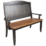 Wooden seat bench
