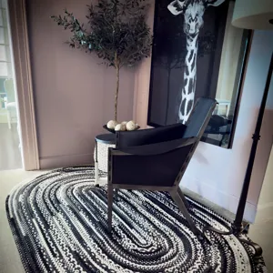 Bayview Peppercorn Oval Rug - 2\' x 3\'
