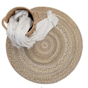 Bayview Neutral Round Rug - 3\' x 3\'