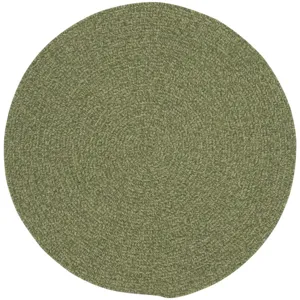 Heathered Sage Green Round Rug - 5\'6\" x 5\'6\"