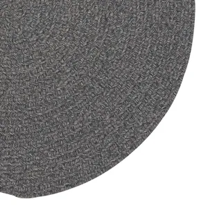 Heathered Grey Round Rug - 3\' x 3\'