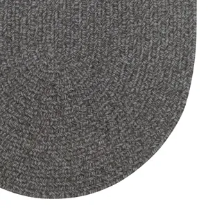 Heathered Grey Oval Rug - 7\' x 9\'