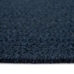 Heathered Pinwheel Navy Blue Solid Vertical Stripe Rectangle Rug - 3\' x 5\'