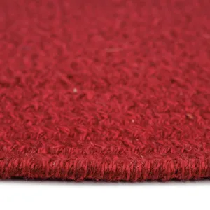 Heathered Scarlet Red Solid Vertical Stripe Rectangle Rug - 2\'3\" x 4\'3\"