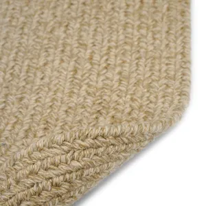 Heathered Beige Oval Rug - 2\' x 3\'