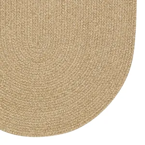 Heathered Beige Oval Rug - 2\' x 3\'