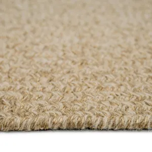 Heathered Beige Oval Rug - 2\' x 3\'