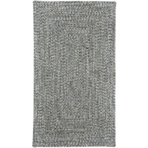 Sea Glass Smoky Quartz Concentric Rectangle Rug